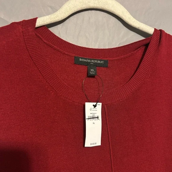 Banana Republic Rich Red Knit Top - Picture 3 of 12
